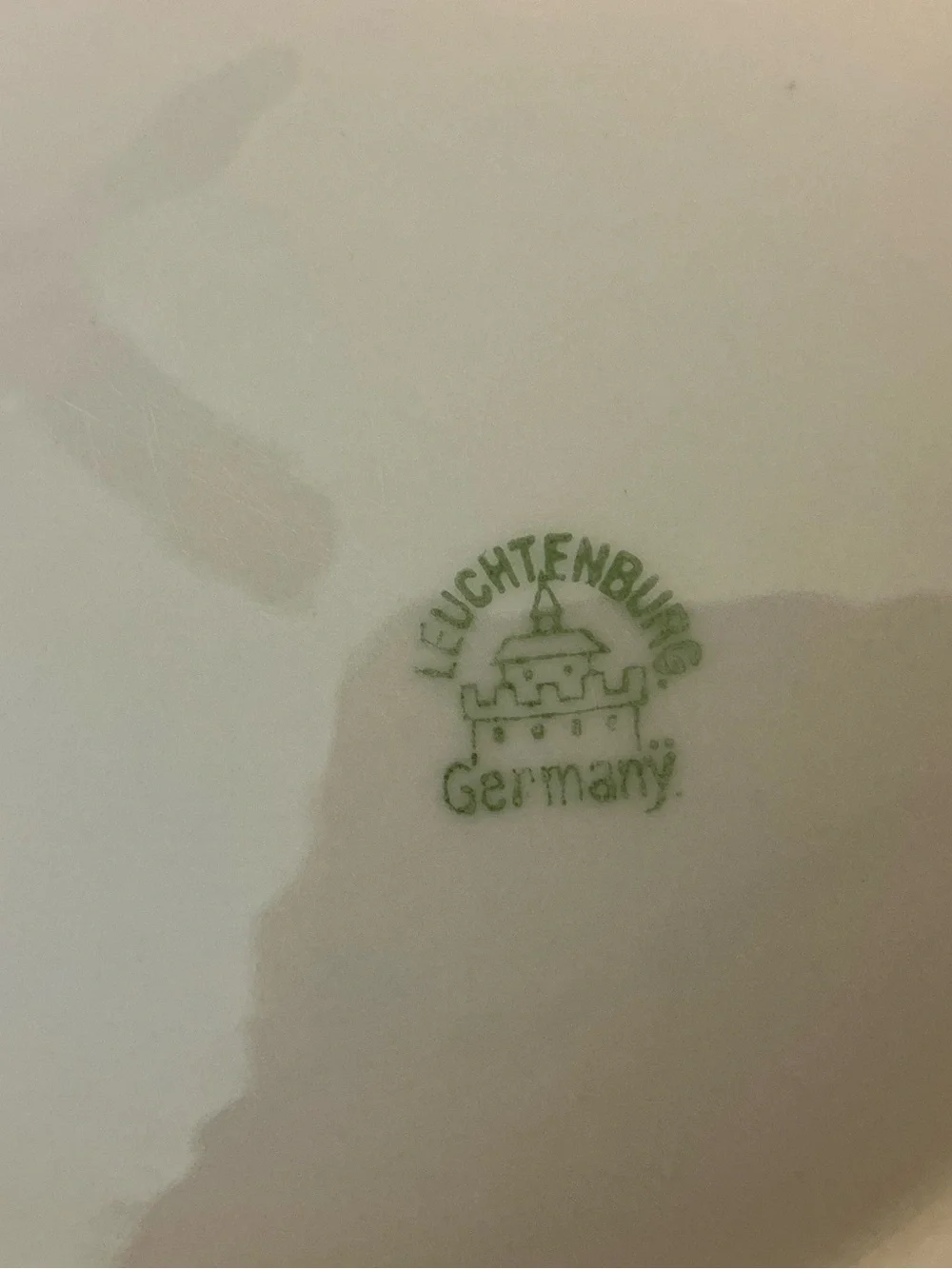 Antique German Porcelain Serving Bowl Produced by Leuchtenburg